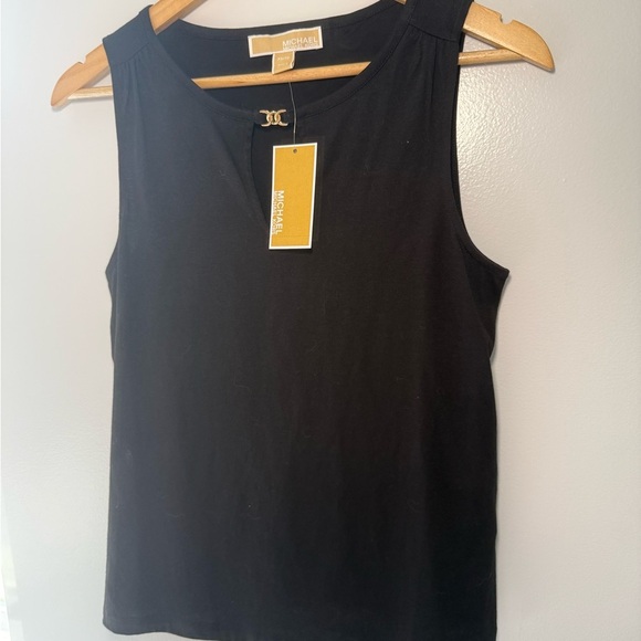 Michael Kors Black Sleeveless Fitted Tank Top - Picture 3 of 5